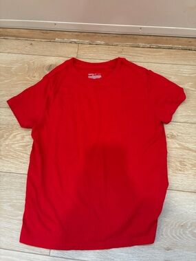 Cat & Jack Red Short-Sleeve Crew Tee